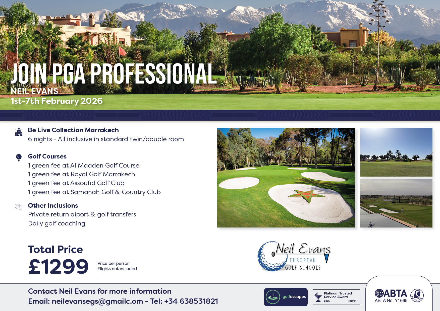 Neil Evans Morocco 2026